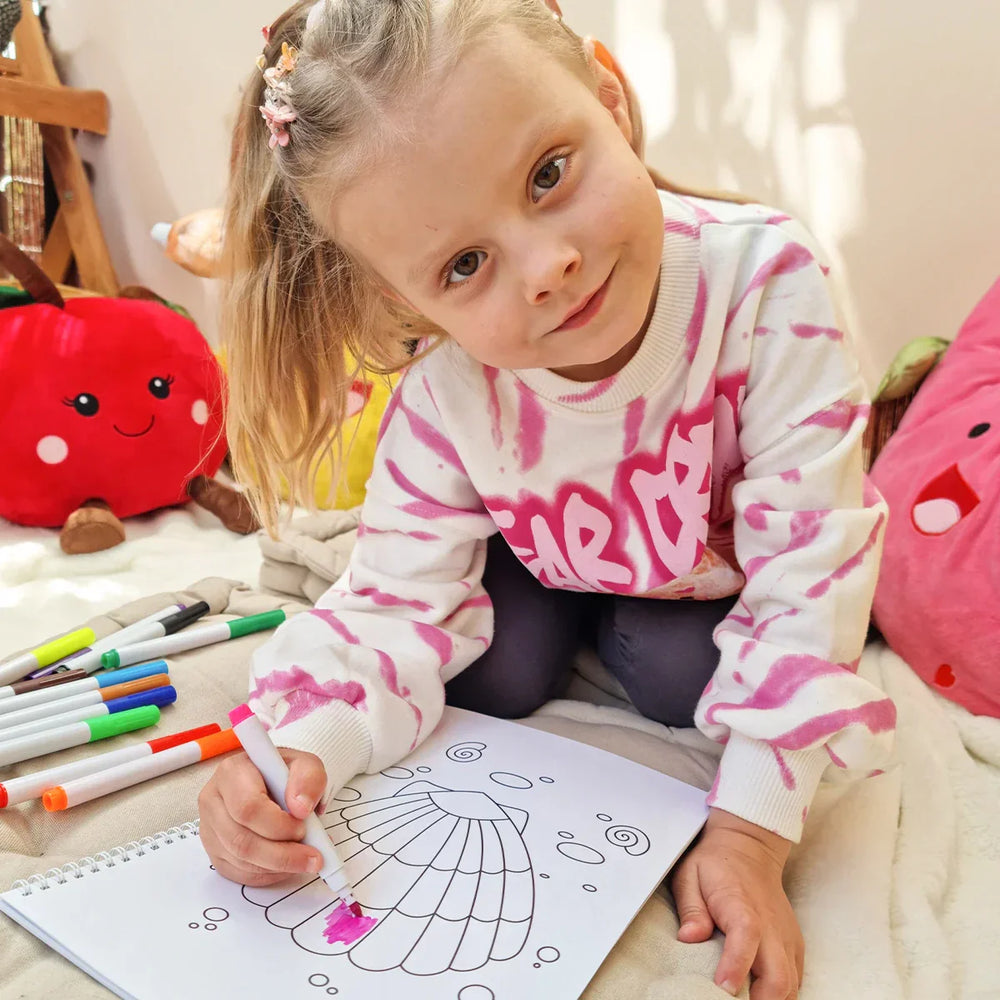 Herbruikbaar Zomer Kleurboek voor Kinderen – Uitwisbaar Vakantie Kleurplezier Zonder Rommel