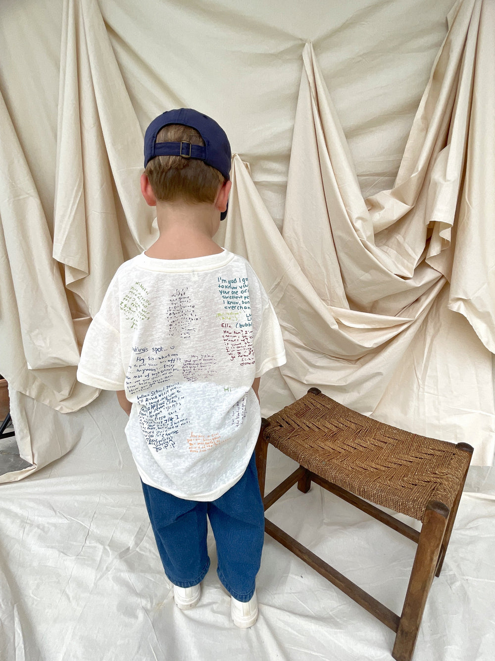 T-shirt - BestieVibes Unisex, Wit/Grijs, Katoen, Maat 0-6 Jaar
