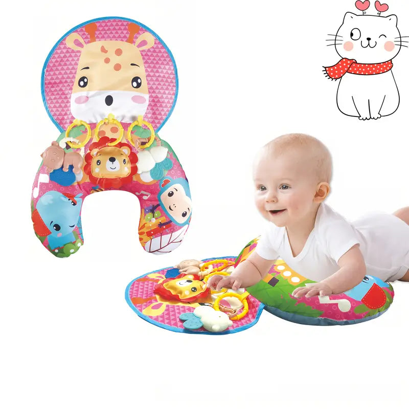 Trainingskussen en Kruipmat voor Baby's – Zintuiglijke Stimulatie – Veilig Speelgoed