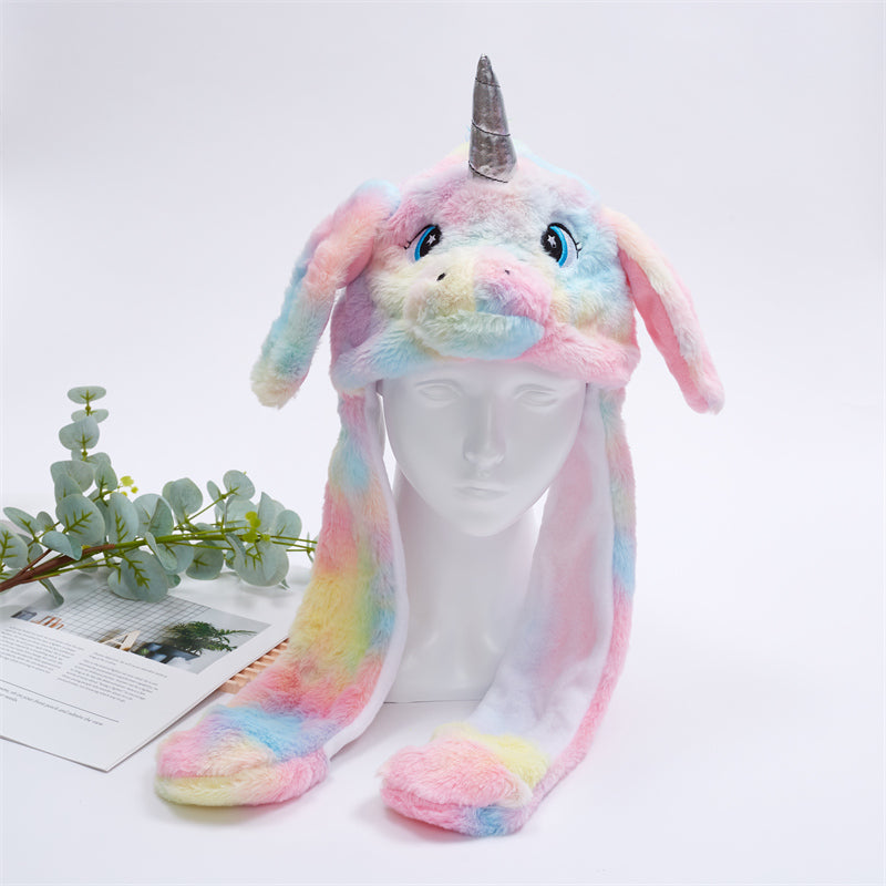 Interactieve Hoed met Beweegbare Oren – Zachte Pluche Winterhoed voor Kinderen & Volwassenen | Perfect voor Cosplay, Feest & Cadeau
