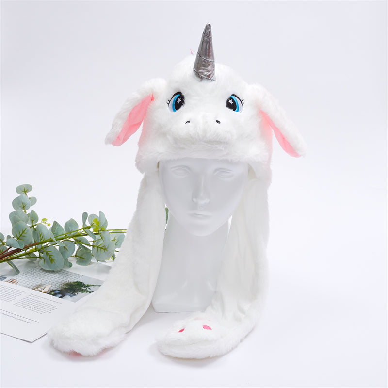 Interactieve Hoed met Beweegbare Oren – Zachte Pluche Winterhoed voor Kinderen & Volwassenen | Perfect voor Cosplay, Feest & Cadeau