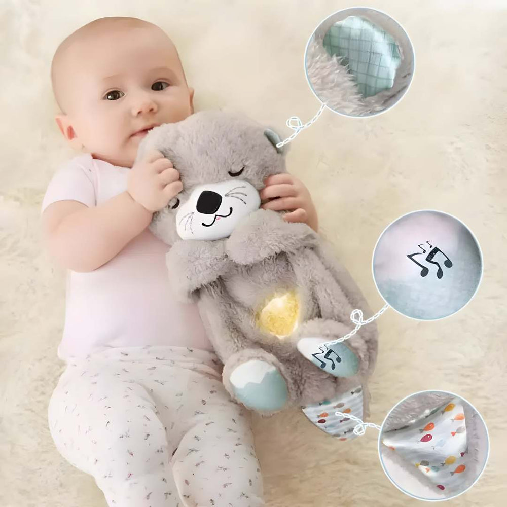 Knuffelbare Ademhalingsbeer – Rustgevend Speelgoed Baby Peuter Kleuter voor een Betere Nachtrust 0-8 Jaar