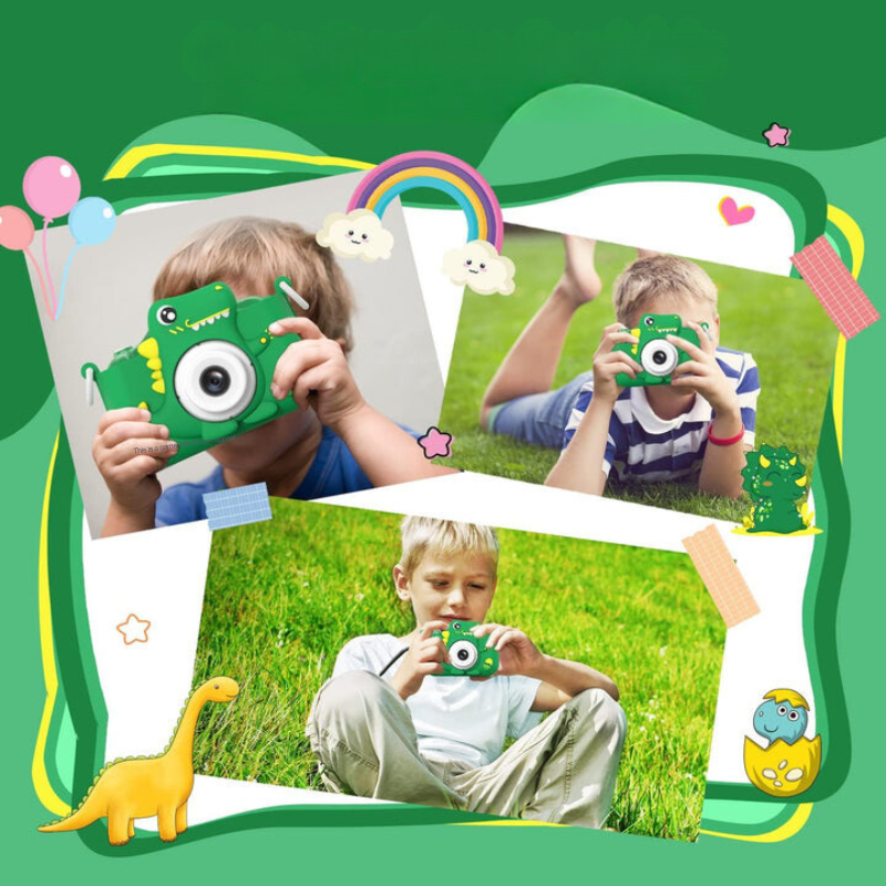 DinoLens Kinder Camera – HD Foto & Video, Speels Dino Design