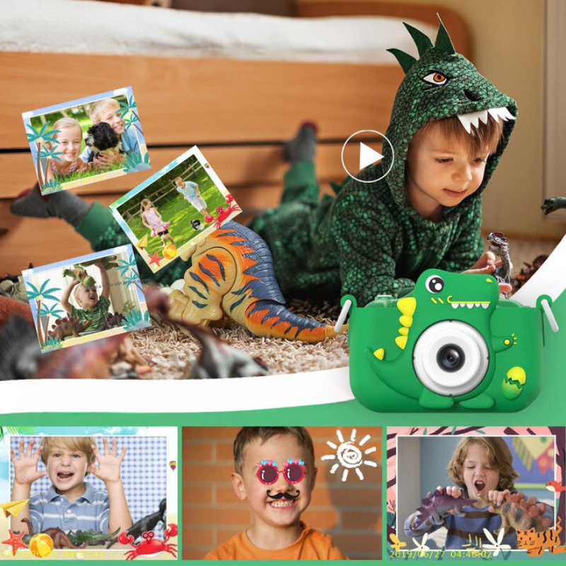 DinoLens Kinder Camera – HD Foto & Video, Speels Dino Design