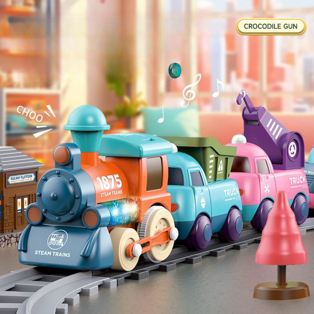 Muzikale Speelgoedtrein voor Peuters – Licht, Geluid & Bewegend Speelplezier