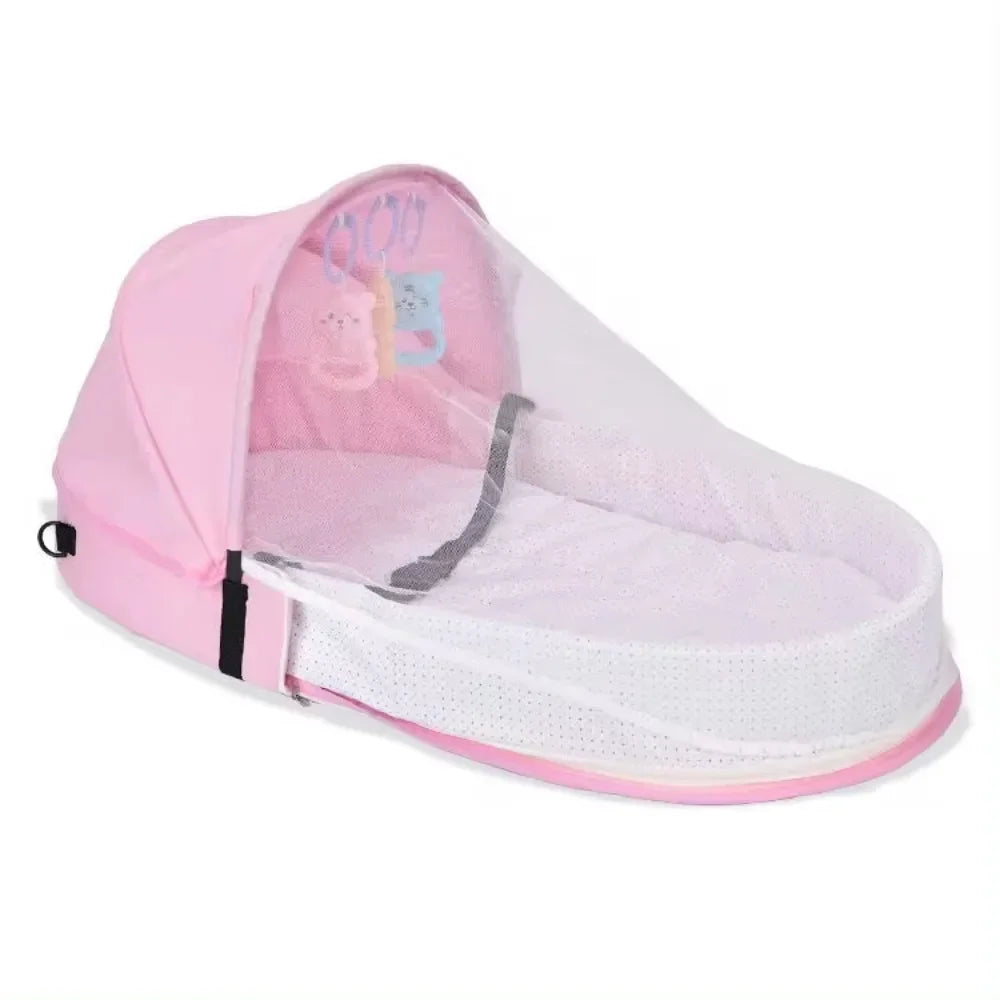BabyNest CalmSleep Vouwwieg – Veilig & Comfortabel Babybedje voor Thuis en Onderweg