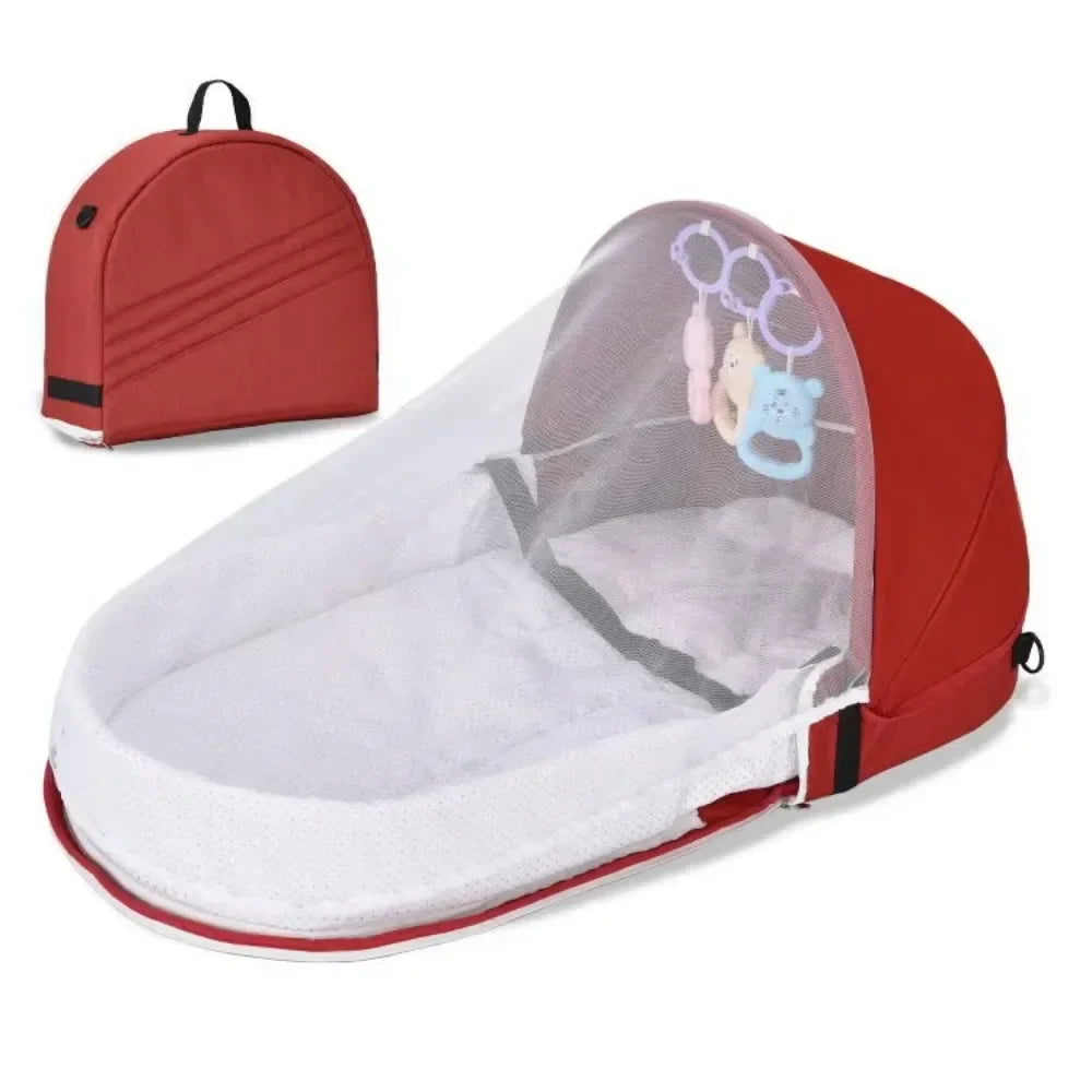 BabyNest CalmSleep Vouwwieg – Veilig & Comfortabel Babybedje voor Thuis en Onderweg