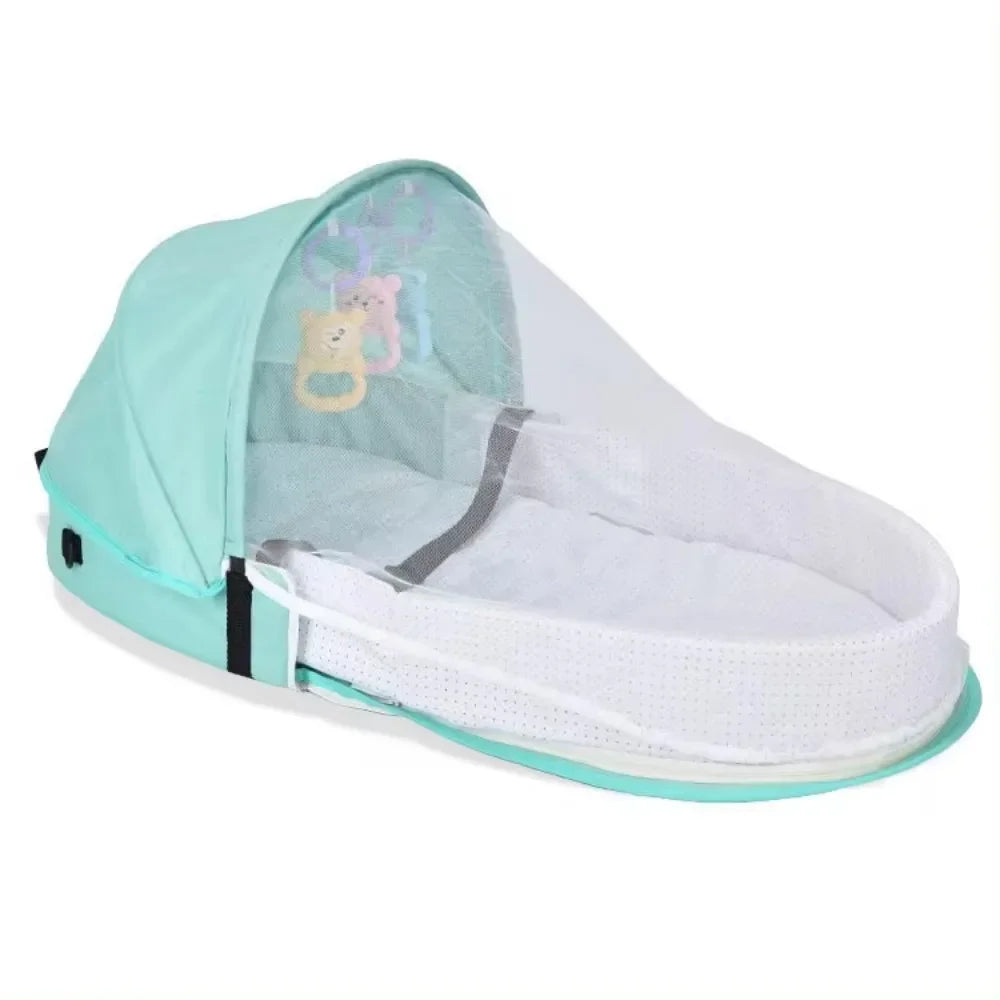 BabyNest CalmSleep Vouwwieg – Veilig & Comfortabel Babybedje voor Thuis en Onderweg