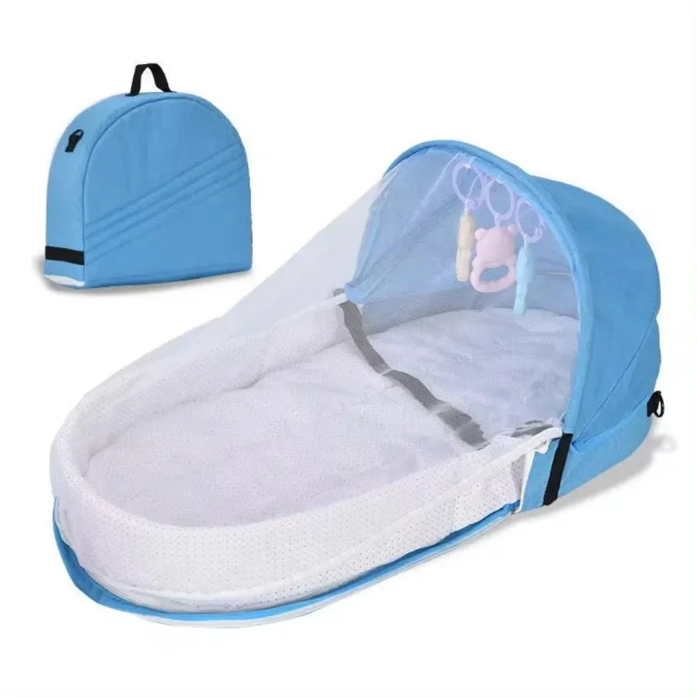 BabyNest CalmSleep Vouwwieg – Veilig & Comfortabel Babybedje voor Thuis en Onderweg
