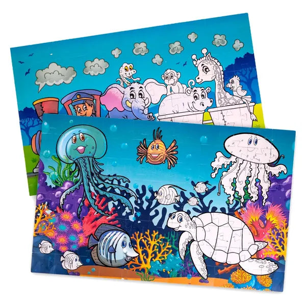 Montessori Waterpuzzel voor Kinderen – Herbruikbaar, Rommelvrij en Perfect voor Sensorisch Spel