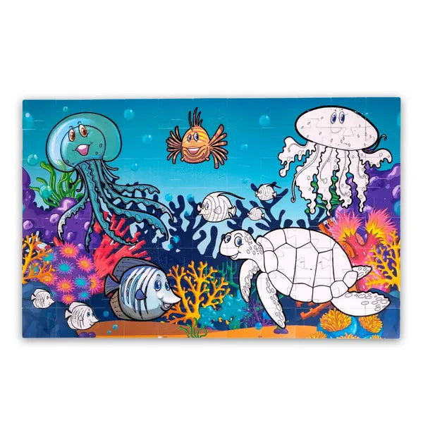 Montessori Waterpuzzel voor Kinderen – Herbruikbaar, Rommelvrij en Perfect voor Sensorisch Spel