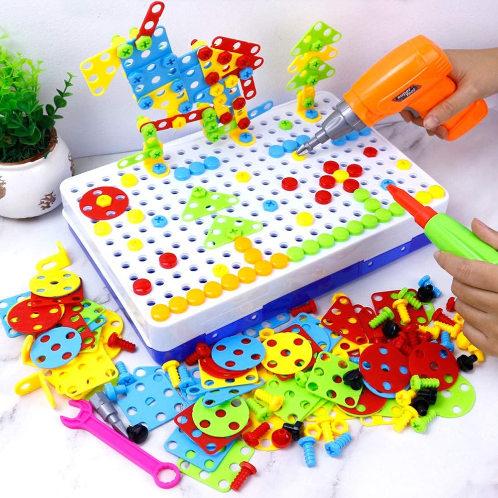 Educatieve Bouwset met Speelgoed Boormachine voor Kinderen