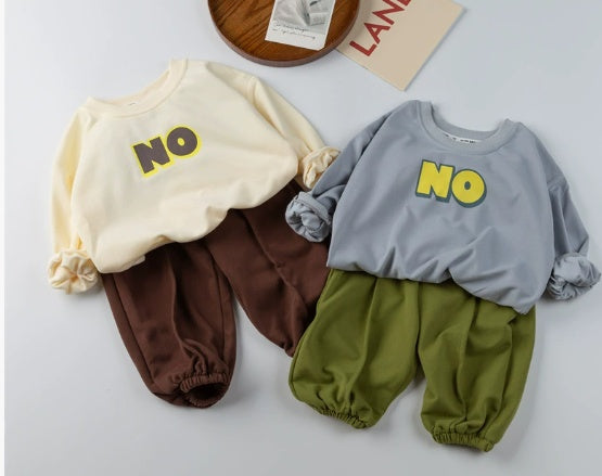 Joggingpak Kinderen Katoen – Sweater en Broek Set (0–8 Jaar)