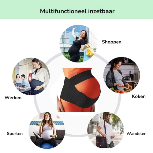 Zwangerschapsband 3-in-1 – Buik & Rug Ondersteuning (Zwanger & Na Bevalling)