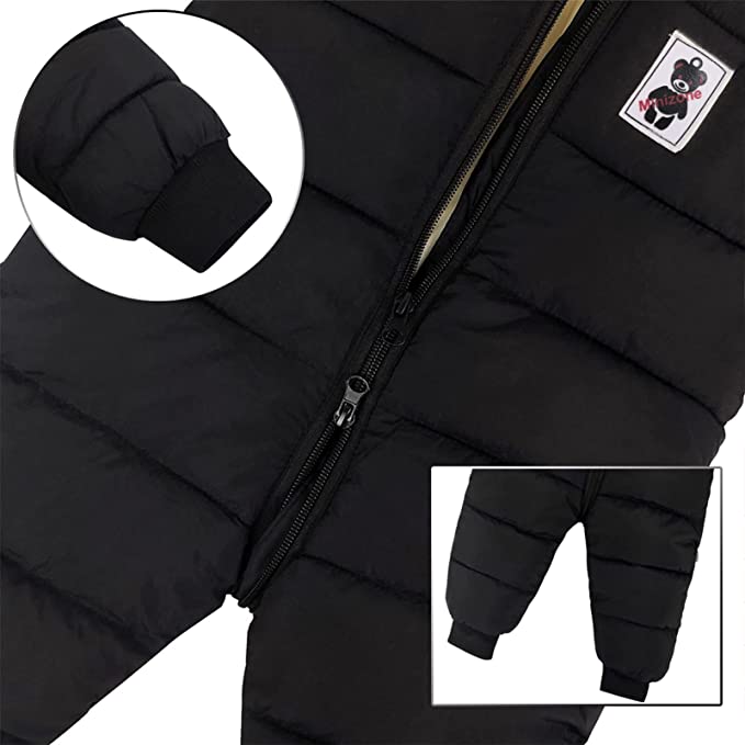LittleSnow Baby Skipak – Warm & Comfortabel Winterpakje voor 0-12 Maanden Met Fleece Voering en Schattige Muts