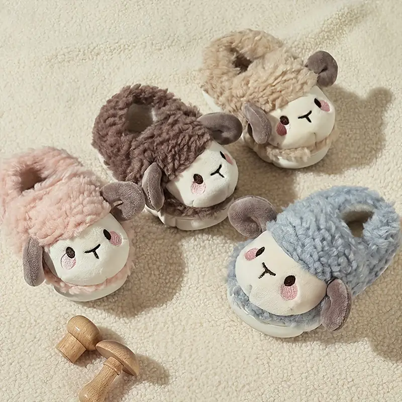 CozySheep Kinder Sloffen – Warm, Knus & Veilig voor Herfst en Winter