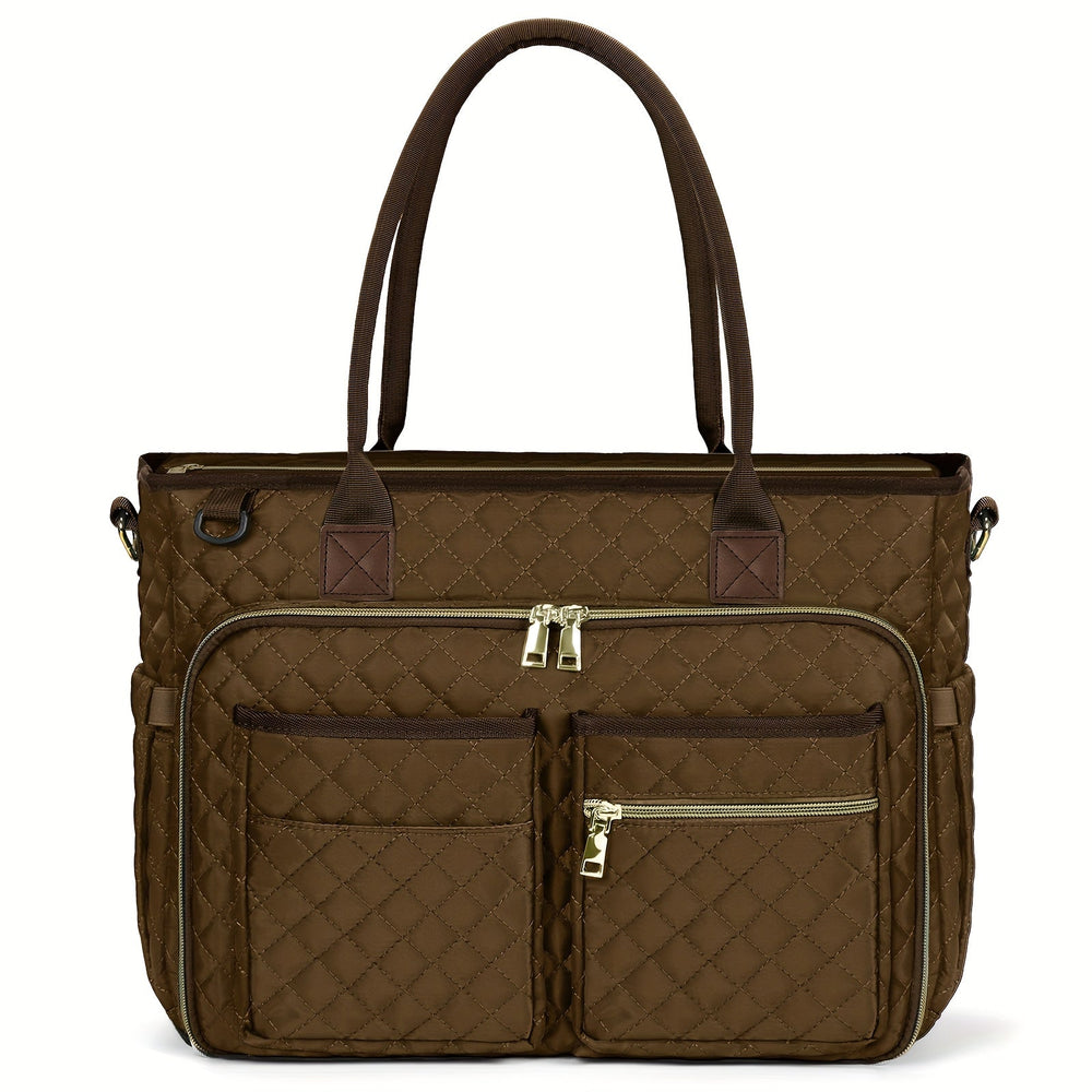 Laptoptas dames 15,6 inch gevoerd – crossbody, isolerend vak, trolleyband | werktas