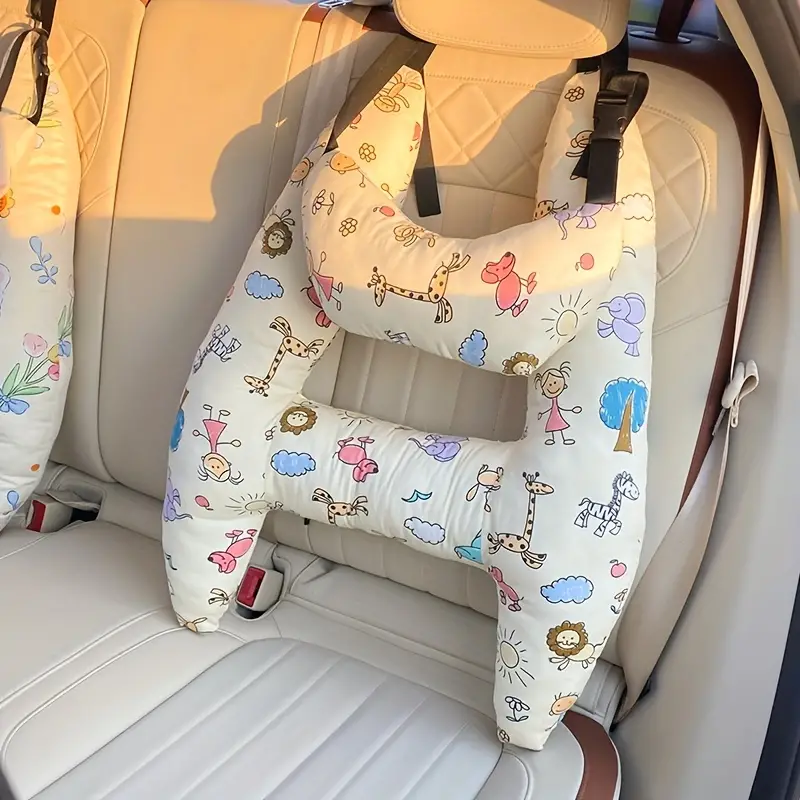 TravelComfort Auto Reiskussen – Perfecte Hoofd- en Nekondersteuning voor Kinderen tijdens Lange Rit