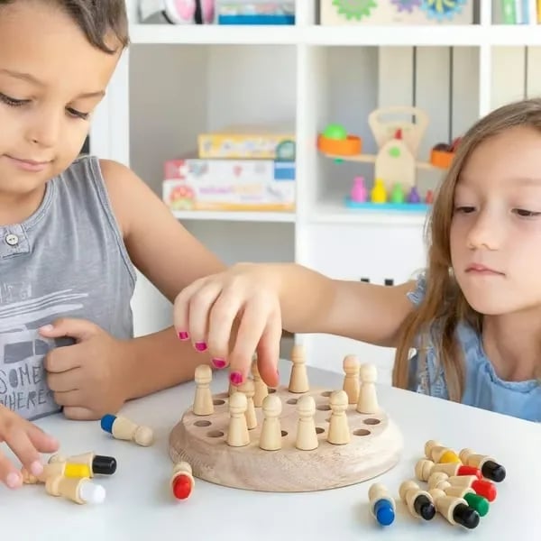Houten Geheugenspel voor Kinderen – Leerzaam en Interactief Memory Spel 3+ Jaar
