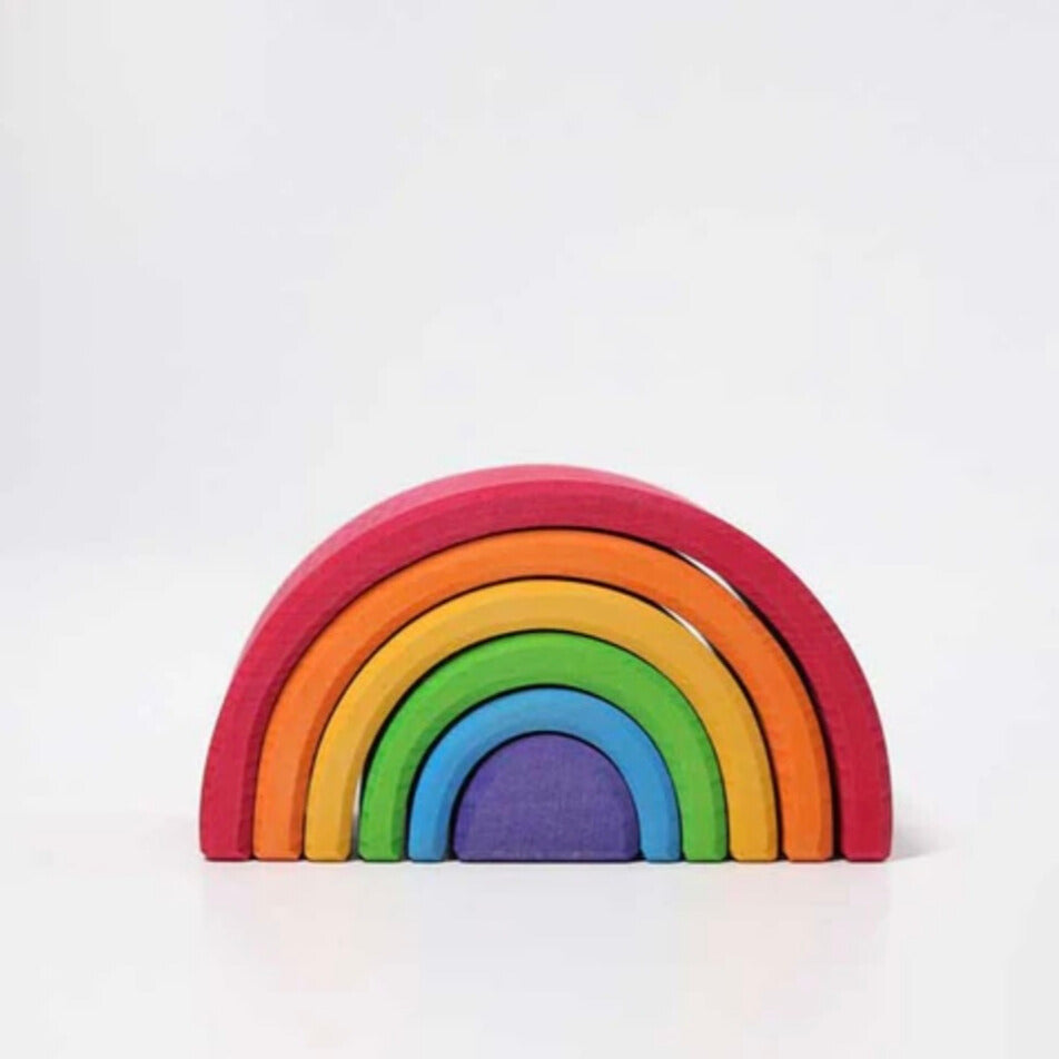Houten Regenboog Stapel Speelgoed – Montessori Bogen voor Peuters