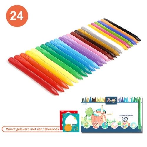 ColorCraft Uitwisbare Kleurpotloden Set – Veilige Niet-Giftige Kleuren voor Creatieve Kinderen