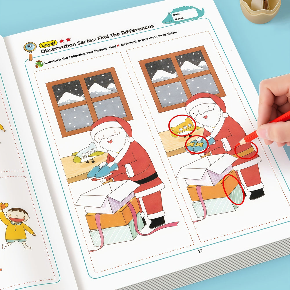 Zoek de Verschillen Activiteitenboek – 2-Pack Educatief Puzzelboek voor Kinderen