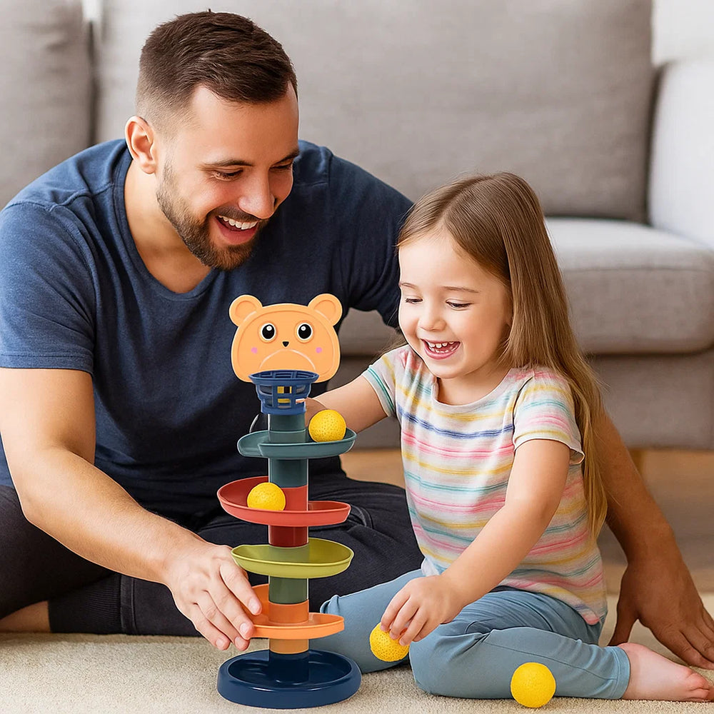 Montessori Ballentoren Speelgoed - Kleurrijk Educatief - Motorische Ontwikkeling Kinderen