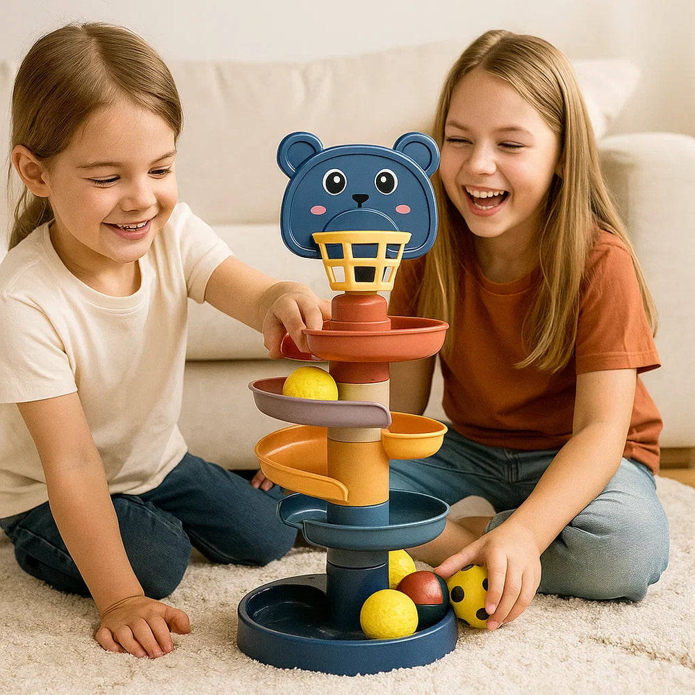 Montessori Ballentoren Speelgoed - Kleurrijk Educatief - Motorische Ontwikkeling Kinderen