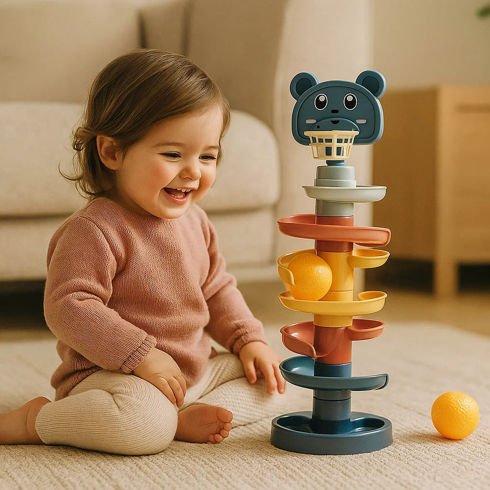 Montessori Ballentoren Speelgoed - Kleurrijk Educatief - Motorische Ontwikkeling Kinderen