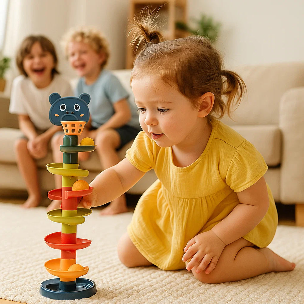 Montessori Ballentoren Speelgoed - Kleurrijk Educatief - Motorische Ontwikkeling Kinderen