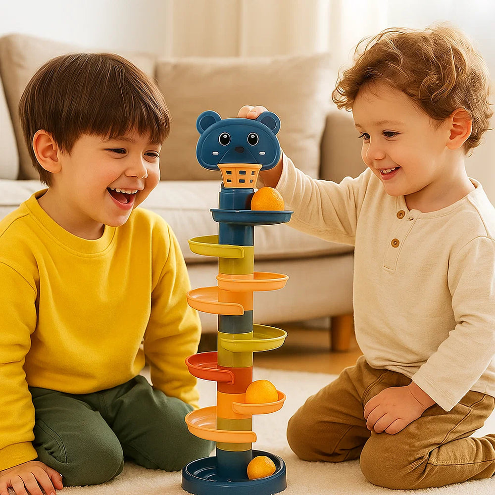 Montessori Ballentoren Speelgoed - Kleurrijk Educatief - Motorische Ontwikkeling Kinderen