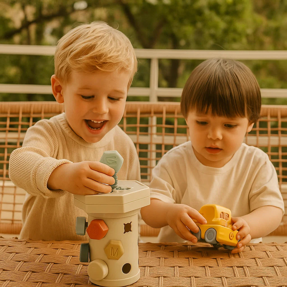 Montessori Schroef Speelset – Fijne Motoriek Speelgoed Baby & Peuter (18m+)