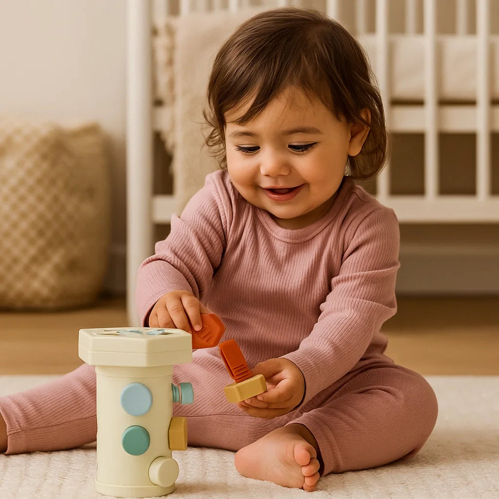 Montessori Schroef Speelset – Fijne Motoriek Speelgoed Baby & Peuter (18m+)