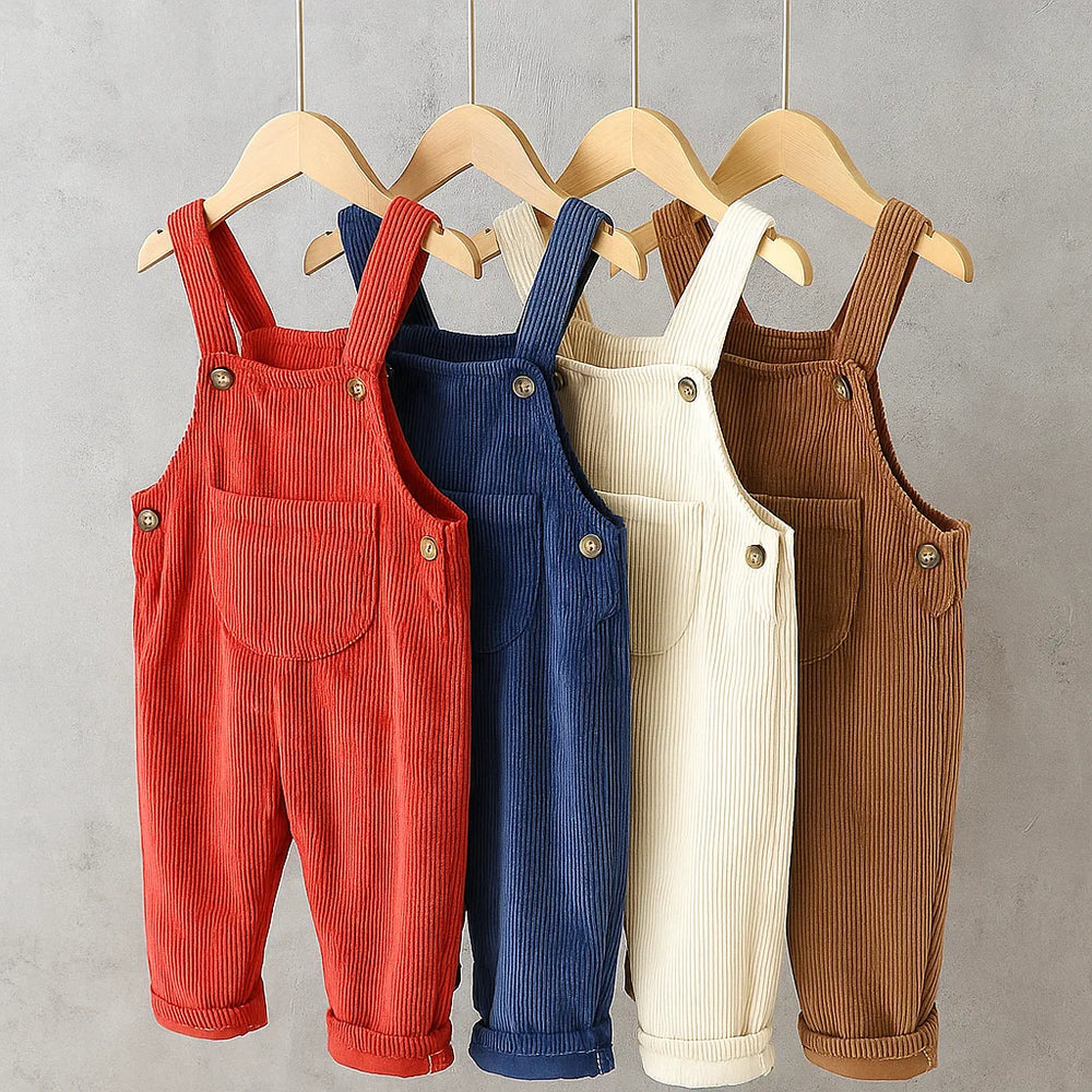 Velora Babywear Loomi Rib Overall – Unisex Baby Tuinbroek van Zacht Katoen voor Alle Seizoenen