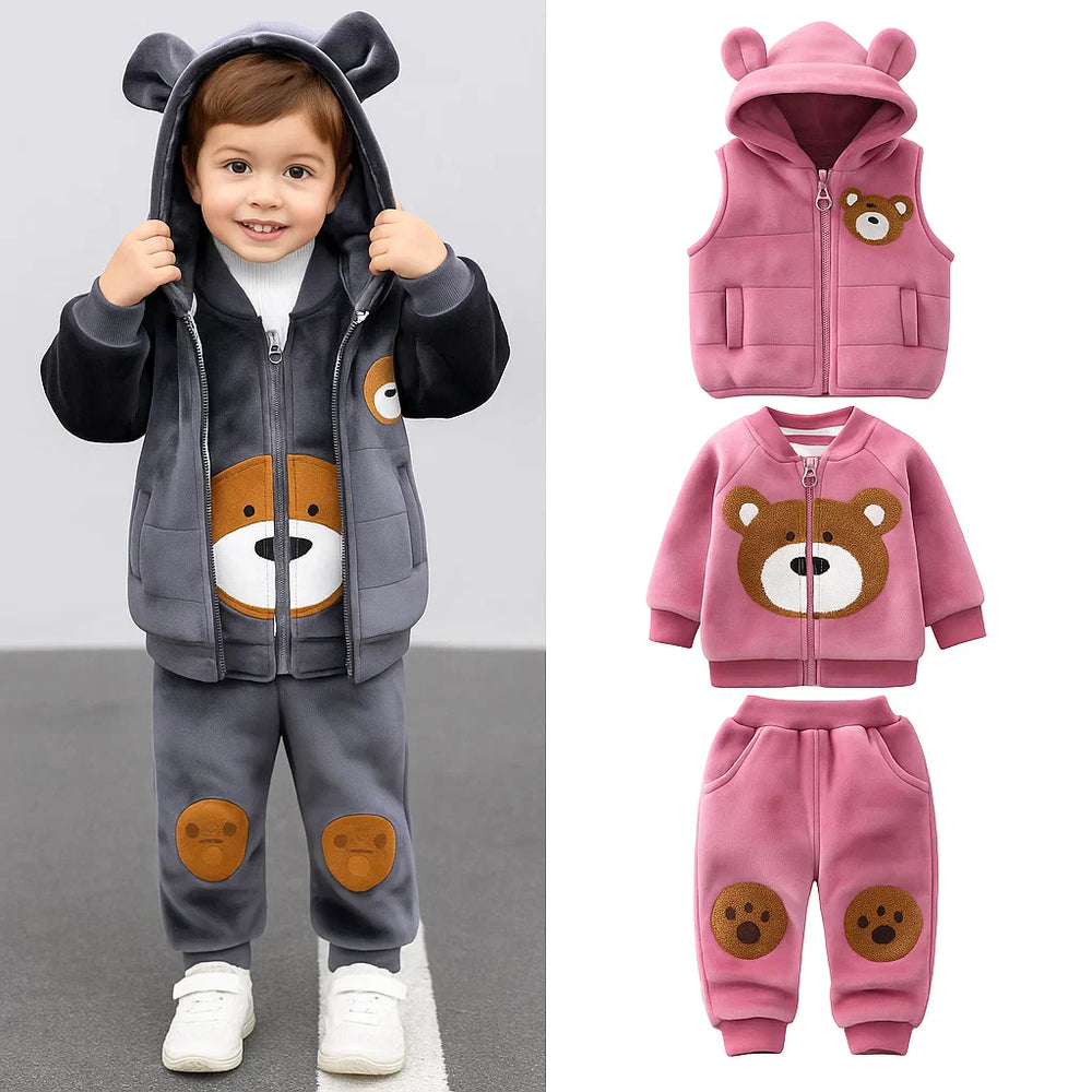 Warme Peuter Winter Set – BearHaven Hoodie & Broek