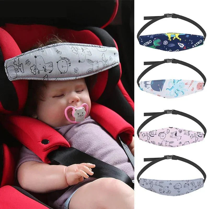 Autostoel Hoofdsteunband Baby – Slaapband Kinderwagen | 0-6 jr