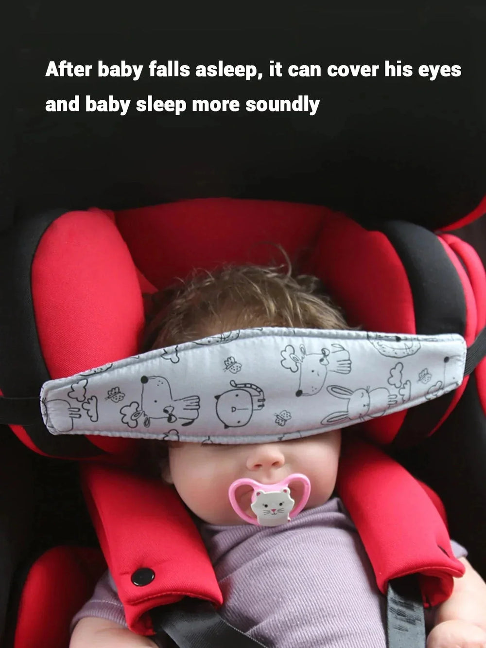 Autostoel Hoofdsteunband Baby – Slaapband Kinderwagen | 0-6 jr