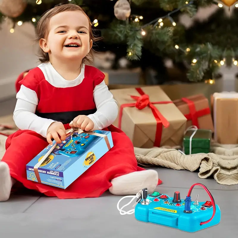 Sensorisch Speelgoed Peuter – Montessori Busy Board met LED