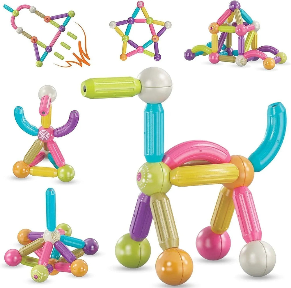 Magnetische Bouwblokken voor Kinderen – Educatief Magnetisch Speelgoed in 72/108/136 Stuks