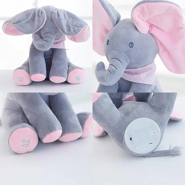 Interactieve Knuffel Olifant voor Baby’s – Peekaboo Speelgoed (6+ maanden)