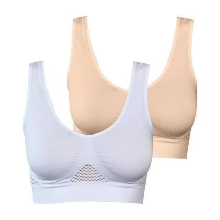 Beugelloze bh met lift-effect van ademend nylon – zonder haakjes, ventilatiezones | comfortbh