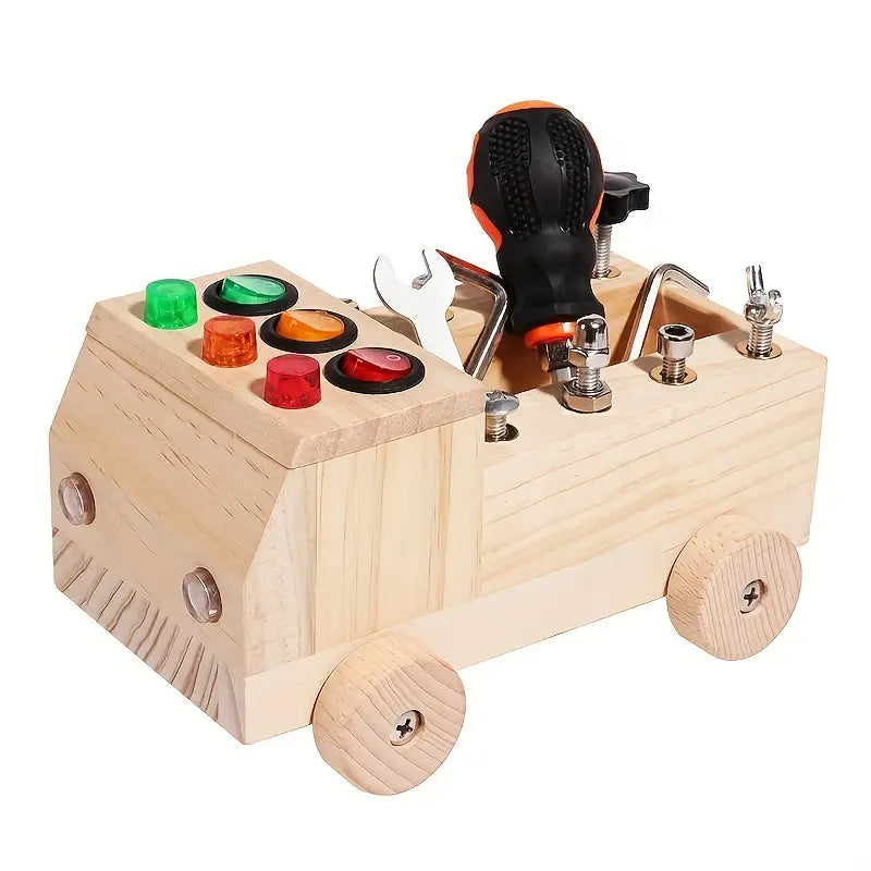 BrightHands Montessori Activiteitenbord – Educatief LED-speelbord voor Kinderen 3-12 jaar, Fijne Motoriek en Zelfstandig Leren