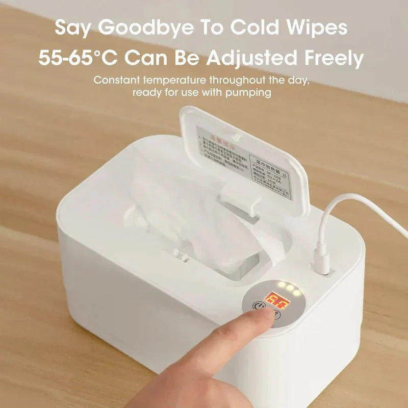 Billendoekjesverwarmer met LED Display – USB Doekjesverwarmer Baby