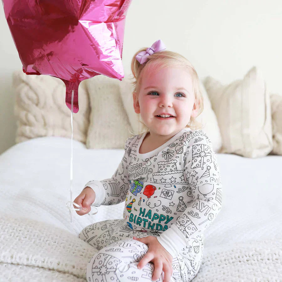 Kleur Pyjama Kind – DIY Pyjama Set met Textielstiften (3–8 Jaar)