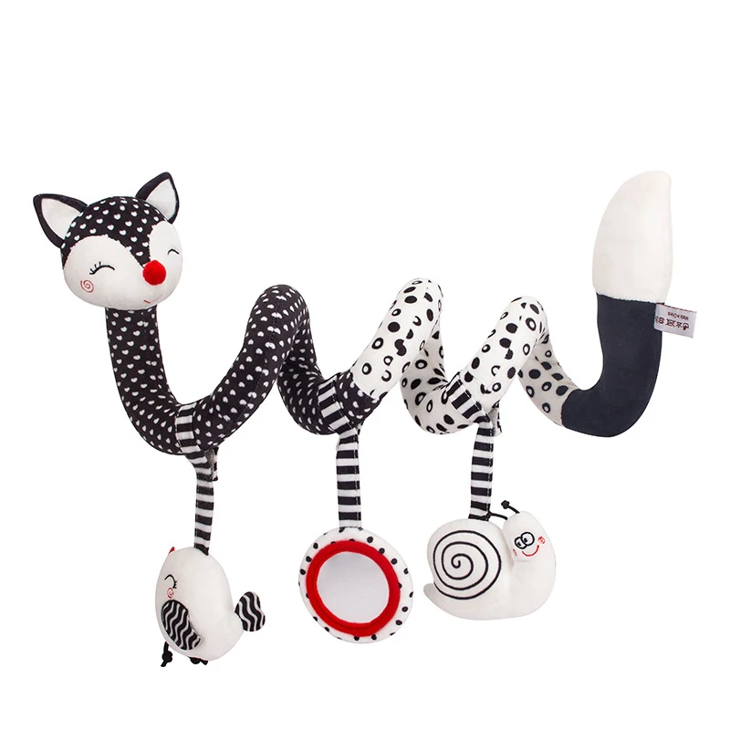 Babyspeelgoed spiraal pluche – Zintuiglijke stimulatie – BPA-vrij – Voor baby & peuter
