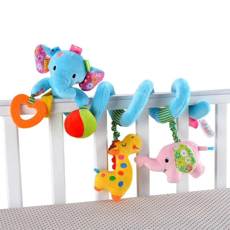 Babyspeelgoed spiraal pluche – Zintuiglijke stimulatie – BPA-vrij – Voor baby & peuter