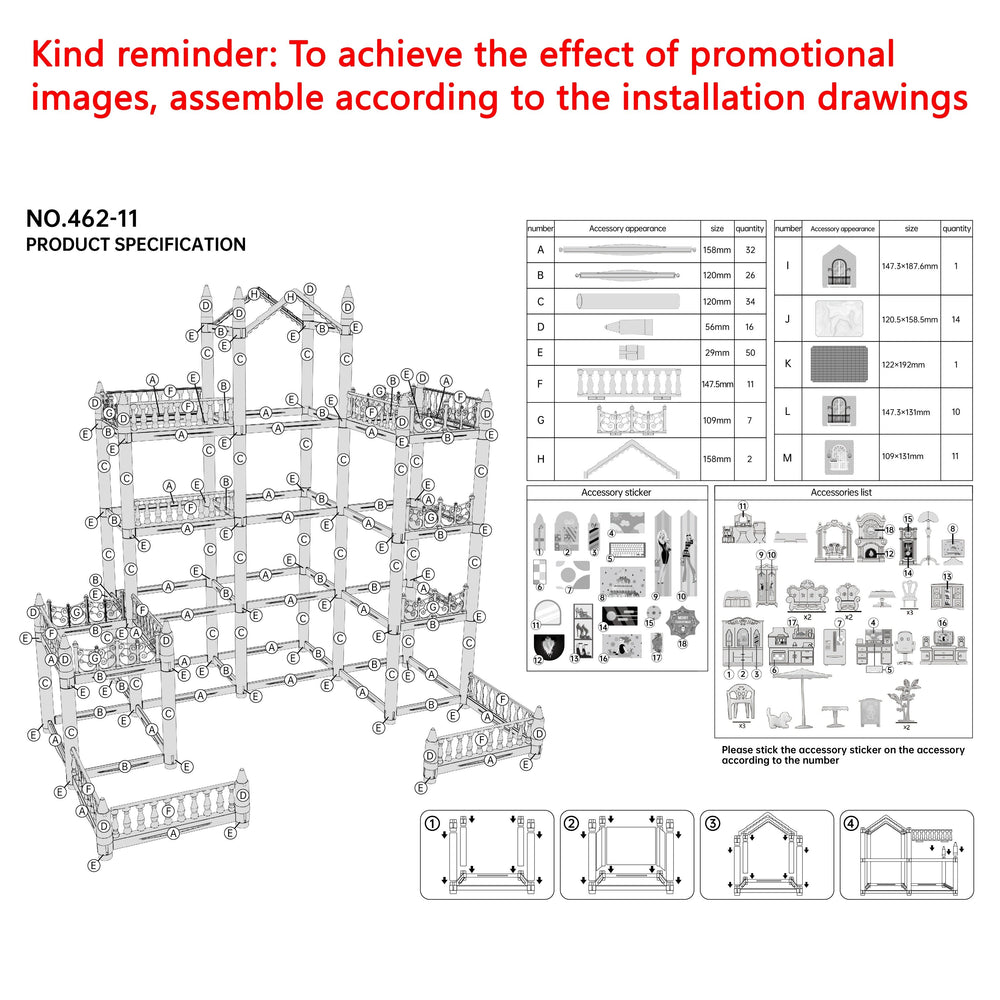 Groot Ingericht Poppenhuis met 11 Kamers – Maisonella Grand Residence Luxe Speelhuis 5+