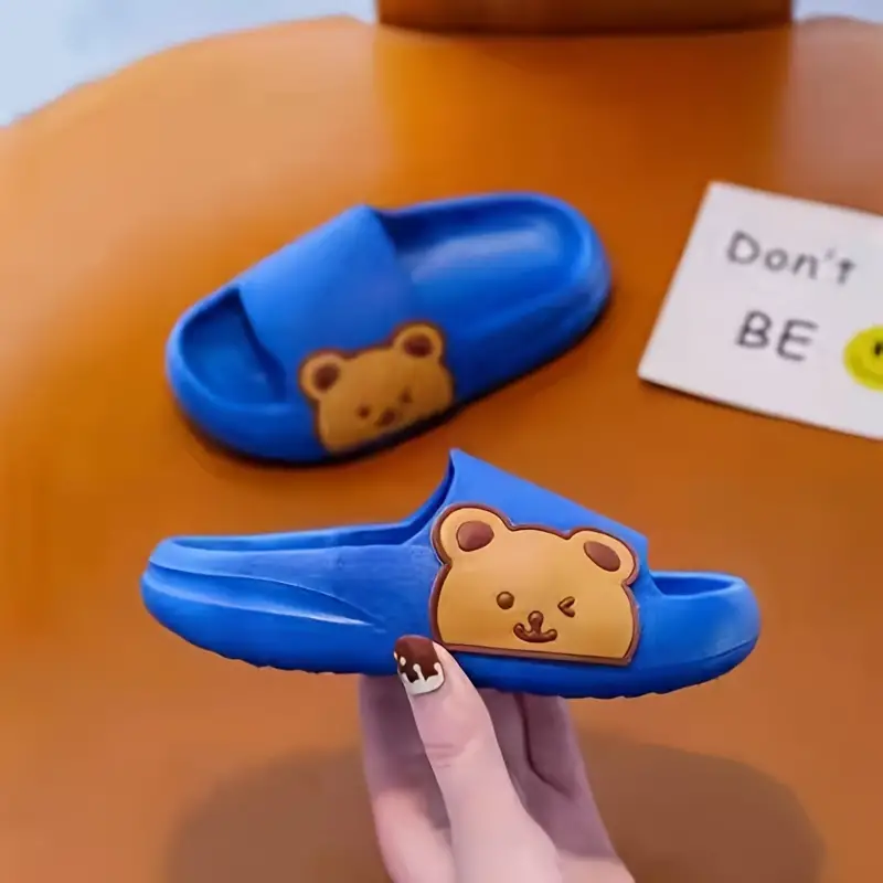Bear Slides Kinderslippers – Zacht, Antislip & Schattig Beerdesign voor Binnen