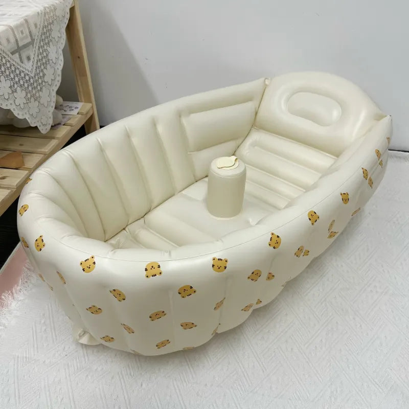 Opblaasbaar Babybadje – Compact Reisbadje met Antislip (0–3 jaar)