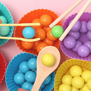 Montessori Houten Kralenspel – Educatief Denk- & Kleuren Match Spel voor Kinderen (4+)